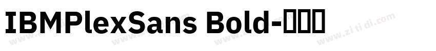 IBMPlexSans Bold字体转换
